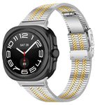 Dây đồng hồ thép không gỉ năm hạt khóa rùa, dành cho Samsung Galaxy Watch Ultra 47mm / Ultra 2025