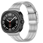 Dây đồng hồ thép không gỉ năm hạt khóa rùa, dành cho Samsung Galaxy Watch Ultra 47mm / Ultra 2025