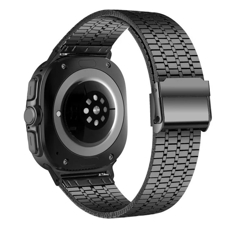 Dây đồng hồ thép không gỉ khóa bảy hạt, dành cho Samsung Galaxy Watch Ultra 47mm / Ultra 2025