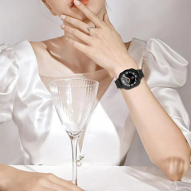 Dây đồng hồ thép không gỉ khóa bảy hạt, dành cho Samsung Galaxy Watch Ultra 47mm / Ultra 2025