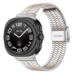 Dây đồng hồ thép không gỉ khóa bảy hạt, dành cho Samsung Galaxy Watch Ultra 47mm / Ultra 2025