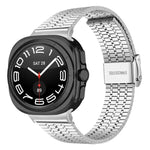 Dây đồng hồ thép không gỉ khóa bảy hạt, dành cho Samsung Galaxy Watch Ultra 47mm / Ultra 2025