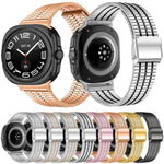 Dây đồng hồ thép không gỉ khóa bảy hạt, dành cho Samsung Galaxy Watch Ultra 47mm / Ultra 2025