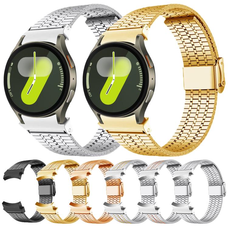 Dây đồng hồ thép không gỉ khóa hạt bảy, dành cho Samsung Galaxy Watch 7 / 6 / 5 / 4