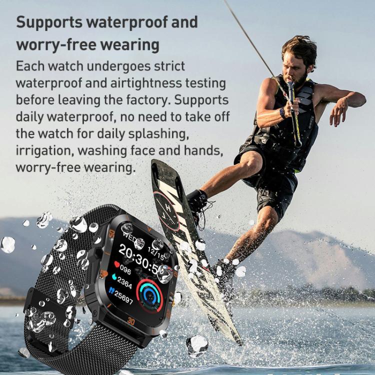 Đồng hồ thông minh thể thao ngoài trời BT màn hình TFT 2.19 inch C50 Pro hỗ trợ theo dõi nhịp tim