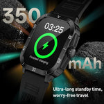Đồng hồ thông minh thể thao ngoài trời BT màn hình TFT 2.19 inch C50 Pro hỗ trợ theo dõi nhịp tim