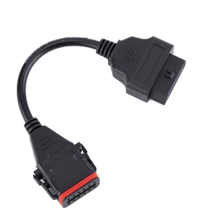 OBD Truck Diagnostic Cable for Komatsu / Cummins, 12 Pin to 16 Pin