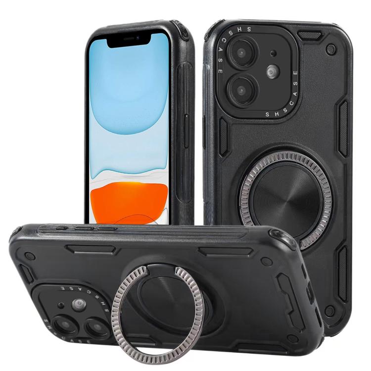 Ốp điện thoại nam châm xoay 360 độ Mecha ba lõi, dành cho iPhone 12, dành cho iPhone 12 Pro, dành cho iPhone 11