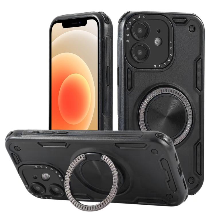 Ốp điện thoại nam châm xoay 360 độ Mecha ba lõi, dành cho iPhone 12, dành cho iPhone 12 Pro, dành cho iPhone 11
