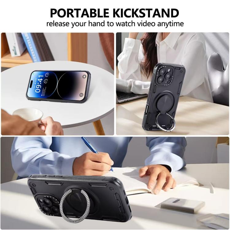 Ốp điện thoại nam châm xoay 360 độ Mecha ba lõi, dành cho iPhone 12, dành cho iPhone 12 Pro, dành cho iPhone 11