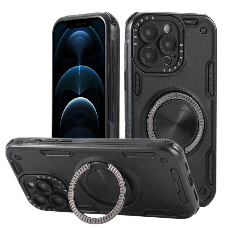 Ốp điện thoại nam châm xoay 360 độ Mecha ba lõi, dành cho iPhone 12, dành cho iPhone 12 Pro, dành cho iPhone 11