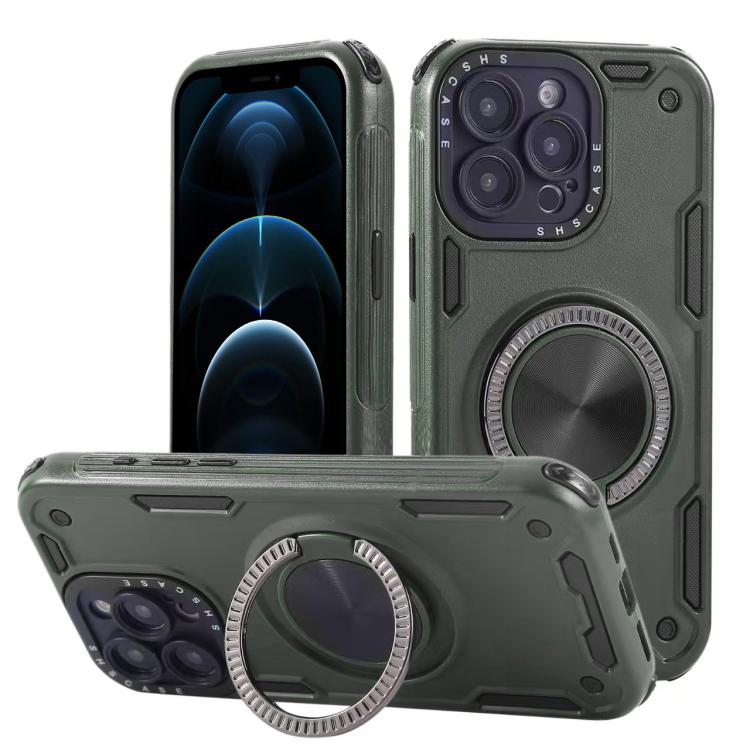 Ốp điện thoại nam châm xoay 360 độ Mecha ba lõi, dành cho iPhone 12, dành cho iPhone 12 Pro, dành cho iPhone 11