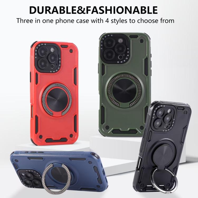 Ốp điện thoại nam châm xoay 360 độ Mecha ba lõi, dành cho iPhone 12, dành cho iPhone 12 Pro, dành cho iPhone 11