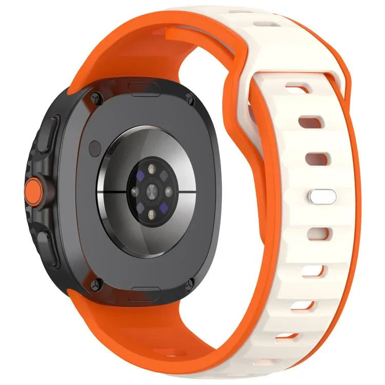 Dây đồng hồ silicone hai màu xDfind, dành cho Samsung Galaxy Watch8 / Watch8 Classic