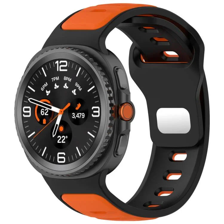 Dây đồng hồ silicone hai màu xDfind, dành cho Samsung Galaxy Watch8 / Watch8 Classic