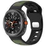 Dây đồng hồ silicone hai màu xDfind, dành cho Samsung Galaxy Watch8 / Watch8 Classic