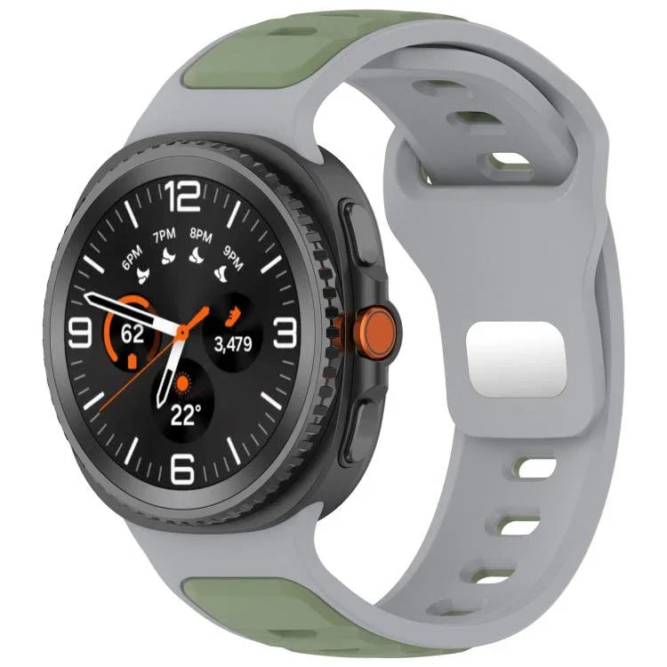 Dây đồng hồ silicone hai màu xDfind, dành cho Samsung Galaxy Watch8 / Watch8 Classic