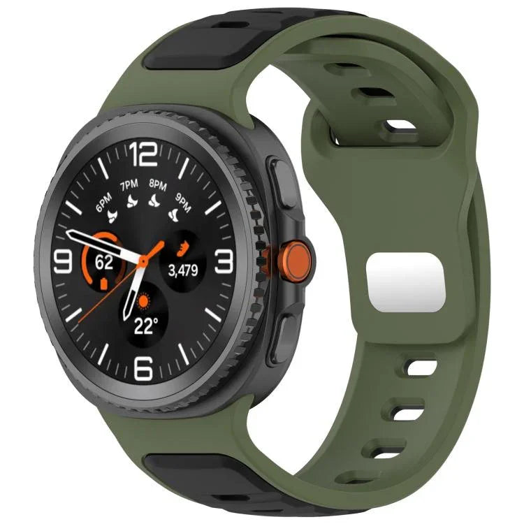 Dây đồng hồ silicone hai màu xDfind, dành cho Samsung Galaxy Watch8 / Watch8 Classic