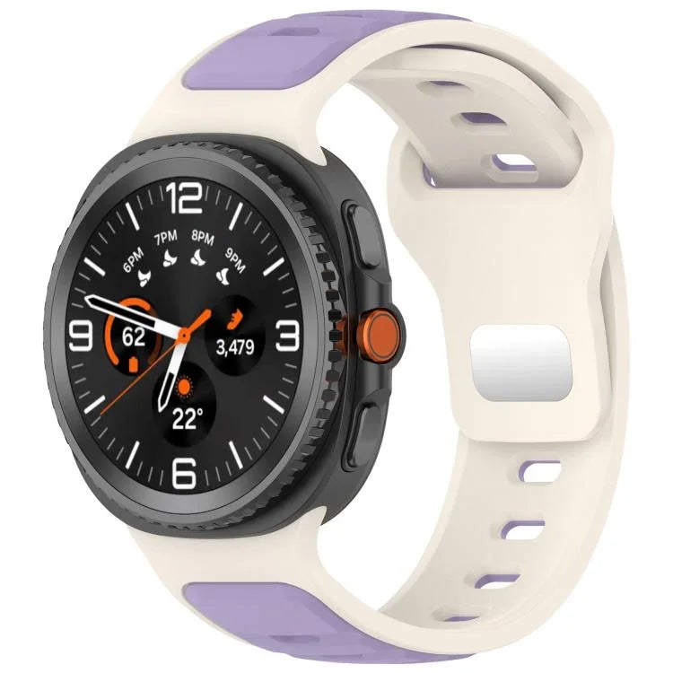 Dây đồng hồ silicone hai màu xDfind, dành cho Samsung Galaxy Watch8 / Watch8 Classic