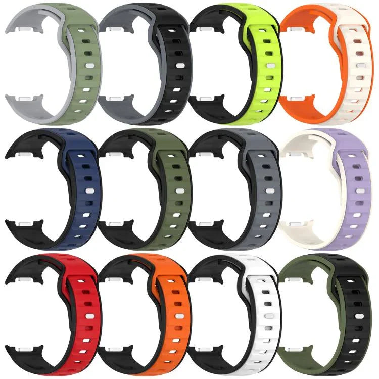 Dây đồng hồ silicone hai màu xDfind, dành cho Samsung Galaxy Watch8 / Watch8 Classic