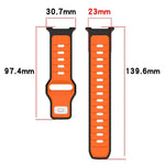 Dây đồng hồ silicone hai màu xDfind, dành cho Samsung Galaxy Watch8 / Watch8 Classic