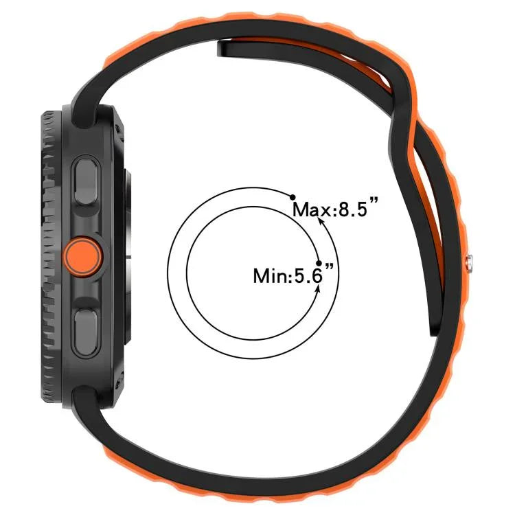 Dây đồng hồ silicone hai màu xDfind, dành cho Samsung Galaxy Watch8 / Watch8 Classic