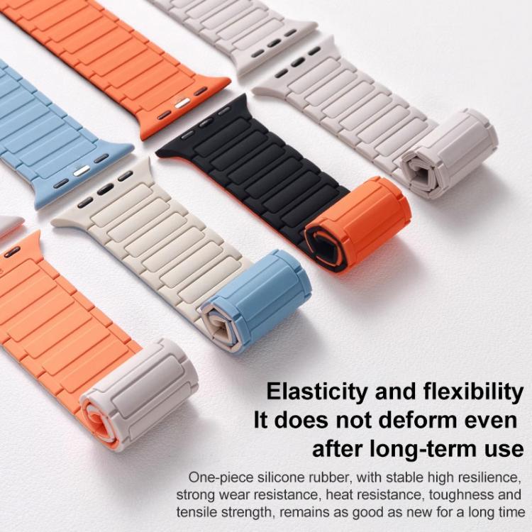 Dây đồng hồ silicone ba hạt từ tính xDfind, Dành cho Apple Watch 42 / 44 / 45 / 46 / 49mm, Dành cho Apple Watch 38 / 40 / 41 / S10 42mm