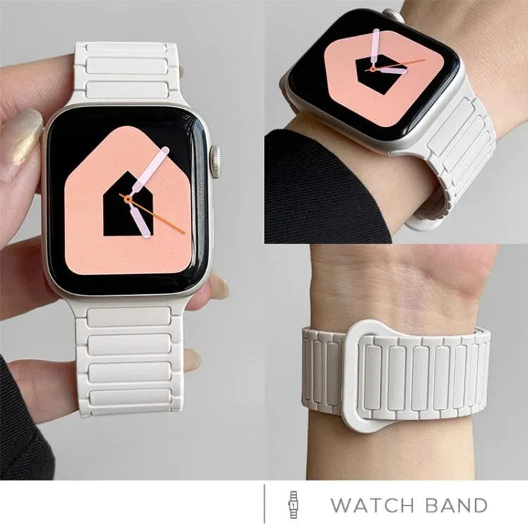 Dây đồng hồ silicone ba hạt từ tính xDfind, Dành cho Apple Watch 42 / 44 / 45 / 46 / 49mm, Dành cho Apple Watch 38 / 40 / 41 / S10 42mm