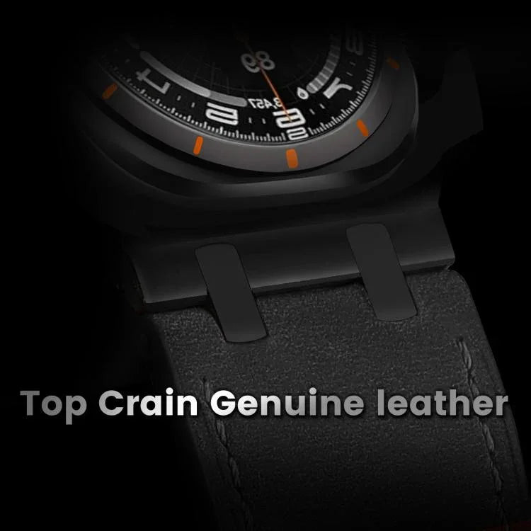 Dây đồng hồ da Crazy Horse, Dành cho Samsung Galaxy Watch8 / Watch8 Classic