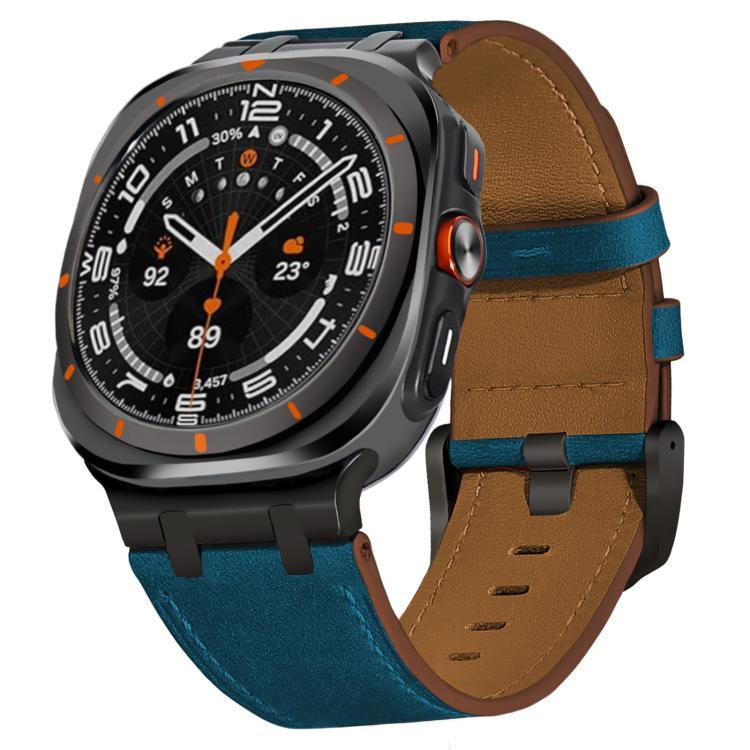 Dây đồng hồ da Crazy Horse, Dành cho Samsung Galaxy Watch8 / Watch8 Classic