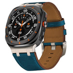 Dây đồng hồ da Crazy Horse, Dành cho Samsung Galaxy Watch8 / Watch8 Classic