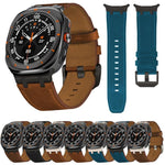 Dây đồng hồ da Crazy Horse, Dành cho Samsung Galaxy Watch8 / Watch8 Classic