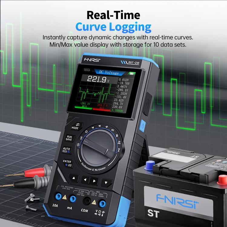 Đồng hồ vạn năng kỹ thuật số 3 trong 1 FNIRSI DST210, máy hiện sóng, DST210