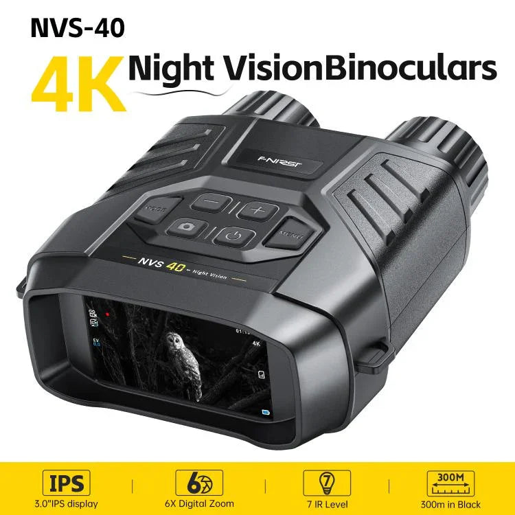 Thiết bị nhìn ban đêm ống nhòm hồng ngoại màu đầy đủ HD 4K nhỏ gọn FNIRSI NVS-40, NVS-40