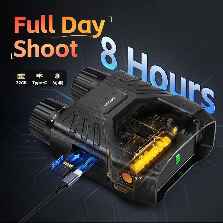 Thiết bị nhìn ban đêm ống nhòm hồng ngoại màu đầy đủ HD 4K nhỏ gọn FNIRSI NVS-40, NVS-40