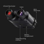 Thiết bị nhìn ban đêm ống nhòm hồng ngoại màu đầy đủ HD 4K nhỏ gọn FNIRSI NVS-40, NVS-40