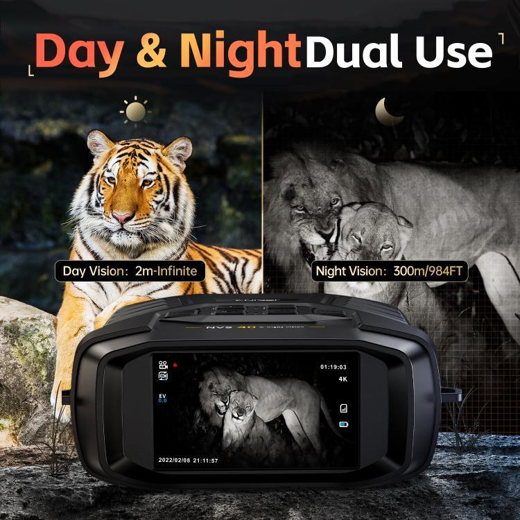 Thiết bị nhìn ban đêm ống nhòm hồng ngoại màu đầy đủ HD 4K nhỏ gọn FNIRSI NVS-40, NVS-40
