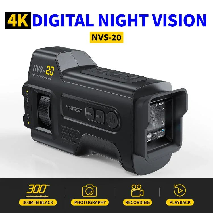 Thiết bị nhìn ban đêm hồng ngoại màu đầy đủ HD 4K nhỏ gọn FNIRSI NVS-20, NVS-20