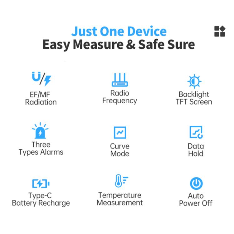 Máy dò bức xạ điện từ 3 trong 1 FNIRSI ERD-10, FNIRSI ERD-10