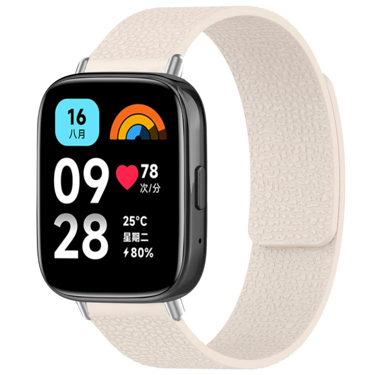 xDfind Litchi Texture Magnetic Silicone Watch Band, For Xiaomi Band 10 Pro/9 Pro/Redmi Watch 6/5/4, For Xiaomi Smart Bnad 10 / 9 / 8, For Redmi Watch 3 Active/Watch 3 Lite, For Redmi Watch 3