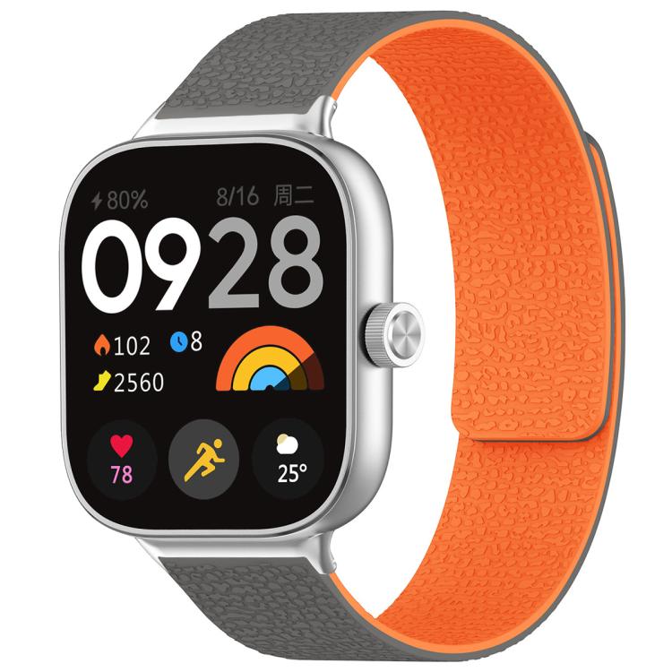 xDfind Litchi Texture Magnetic Silicone Watch Band, For Xiaomi Band 10 Pro/9 Pro/Redmi Watch 6/5/4, For Xiaomi Smart Bnad 10 / 9 / 8, For Redmi Watch 3 Active/Watch 3 Lite, For Redmi Watch 3
