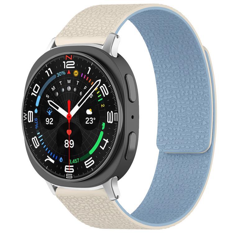 Dây đồng hồ silicone khóa nam châm họa tiết vân vải xDfind, Dành cho Samsung Galaxy Watch Ultra/Ultra 2025, Dành cho Samsung Galaxy Watch8 / 8 Classic, Dành cho Samsung Galaxy Watch 7 / 6 / 5 / FE, Dành cho Samsung Galaxy Fit3 SM-R390