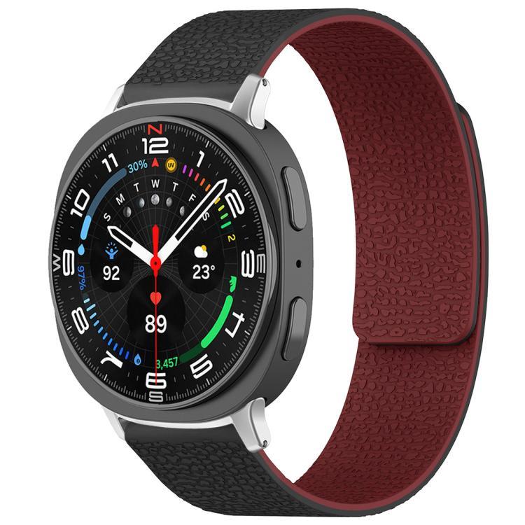 Dây đồng hồ silicone khóa nam châm họa tiết vân vải xDfind, Dành cho Samsung Galaxy Watch Ultra/Ultra 2025, Dành cho Samsung Galaxy Watch8 / 8 Classic, Dành cho Samsung Galaxy Watch 7 / 6 / 5 / FE, Dành cho Samsung Galaxy Fit3 SM-R390