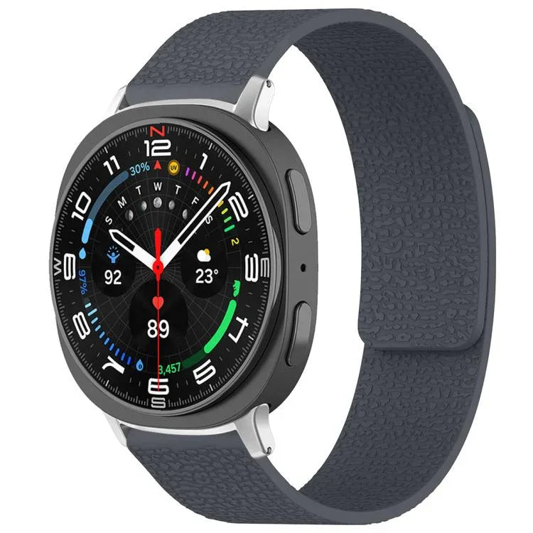 Dây đồng hồ silicone khóa nam châm họa tiết vân vải xDfind, Dành cho Samsung Galaxy Watch Ultra/Ultra 2025, Dành cho Samsung Galaxy Watch8 / 8 Classic, Dành cho Samsung Galaxy Watch 7 / 6 / 5 / FE, Dành cho Samsung Galaxy Fit3 SM-R390