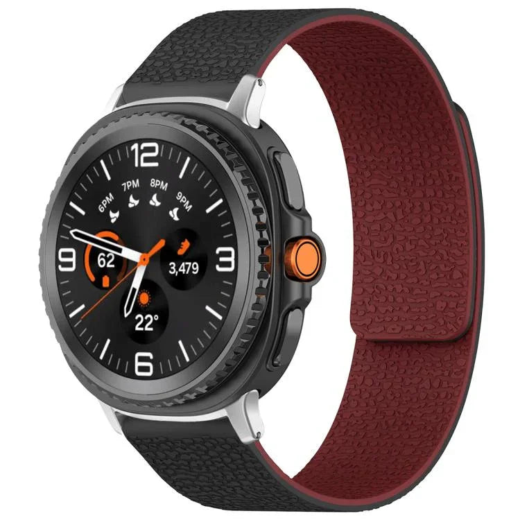 Dây đồng hồ silicone khóa nam châm họa tiết vân vải xDfind, Dành cho Samsung Galaxy Watch Ultra/Ultra 2025, Dành cho Samsung Galaxy Watch8 / 8 Classic, Dành cho Samsung Galaxy Watch 7 / 6 / 5 / FE, Dành cho Samsung Galaxy Fit3 SM-R390