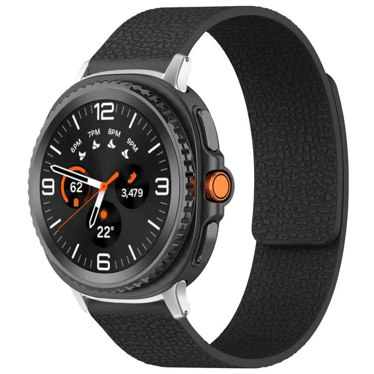 Dây đồng hồ silicone khóa nam châm họa tiết vân vải xDfind, Dành cho Samsung Galaxy Watch Ultra/Ultra 2025, Dành cho Samsung Galaxy Watch8 / 8 Classic, Dành cho Samsung Galaxy Watch 7 / 6 / 5 / FE, Dành cho Samsung Galaxy Fit3 SM-R390