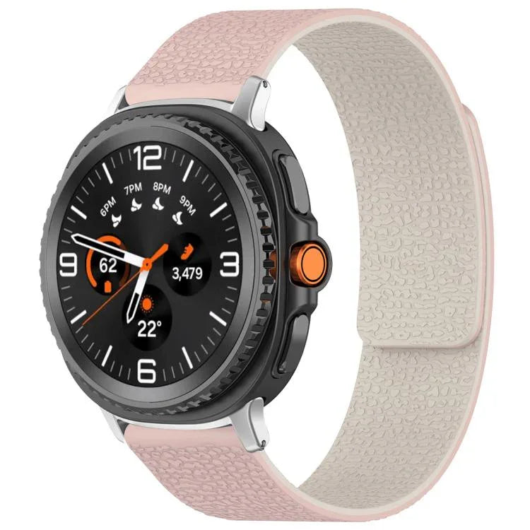 Dây đồng hồ silicone khóa nam châm họa tiết vân vải xDfind, Dành cho Samsung Galaxy Watch Ultra/Ultra 2025, Dành cho Samsung Galaxy Watch8 / 8 Classic, Dành cho Samsung Galaxy Watch 7 / 6 / 5 / FE, Dành cho Samsung Galaxy Fit3 SM-R390