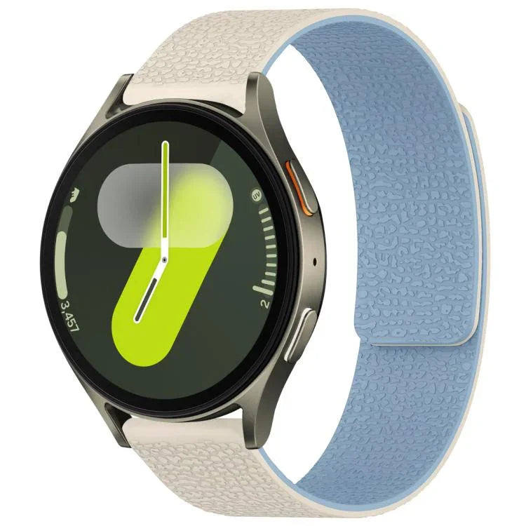 Dây đồng hồ silicone khóa nam châm họa tiết vân vải xDfind, Dành cho Samsung Galaxy Watch Ultra/Ultra 2025, Dành cho Samsung Galaxy Watch8 / 8 Classic, Dành cho Samsung Galaxy Watch 7 / 6 / 5 / FE, Dành cho Samsung Galaxy Fit3 SM-R390