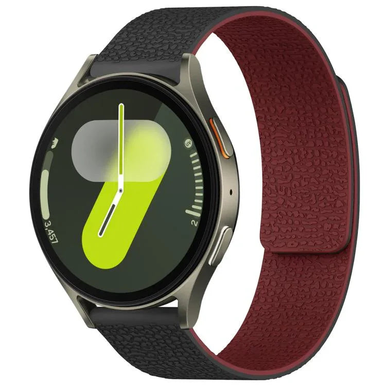 Dây đồng hồ silicone khóa nam châm họa tiết vân vải xDfind, Dành cho Samsung Galaxy Watch Ultra/Ultra 2025, Dành cho Samsung Galaxy Watch8 / 8 Classic, Dành cho Samsung Galaxy Watch 7 / 6 / 5 / FE, Dành cho Samsung Galaxy Fit3 SM-R390