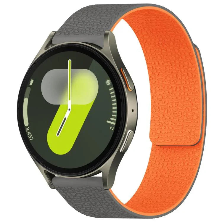 Dây đồng hồ silicone khóa nam châm họa tiết vân vải xDfind, Dành cho Samsung Galaxy Watch Ultra/Ultra 2025, Dành cho Samsung Galaxy Watch8 / 8 Classic, Dành cho Samsung Galaxy Watch 7 / 6 / 5 / FE, Dành cho Samsung Galaxy Fit3 SM-R390